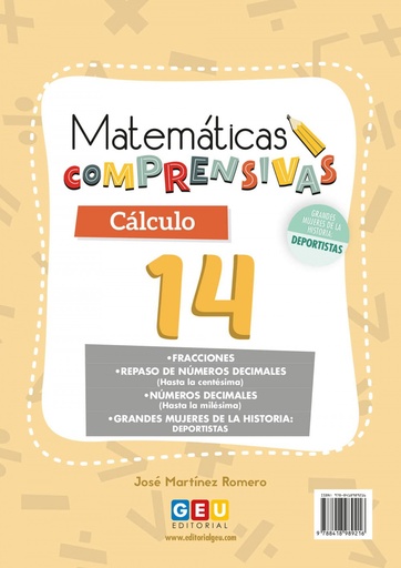 [9788418989216] Matemáticas comprensivas 14