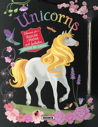 [9788467787993] Unicorns. Dibuixos per a rascar i pintar