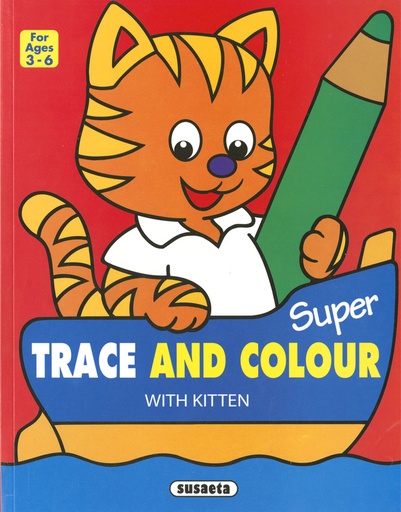 [9788467789515] Super trace and colour with kitten