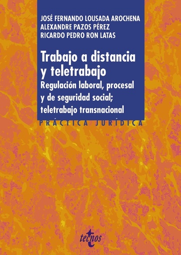 [9788430986873] Trabajo a distancia y teletrabajo