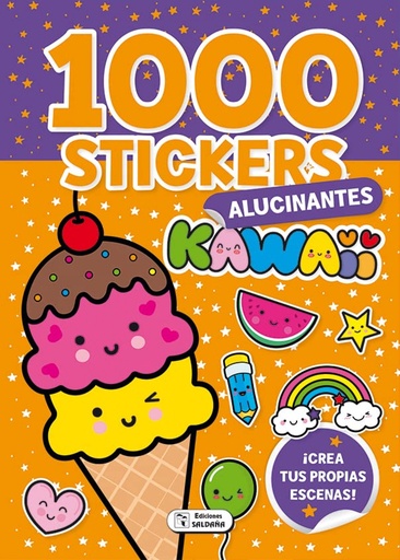 [9788491789031] 1000 STICKERS KAWAII ALUCINANTES