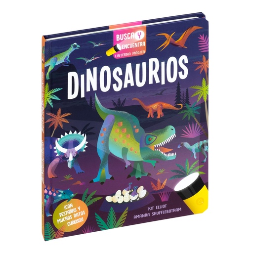 [9788411018357] BUSCA Y ENCUENTRA LINTERNA MÁGICA, DINOSAURIOS