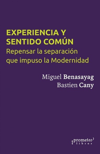 [9789878165530] EXPERIENCIA Y SENTIDO COMÚN