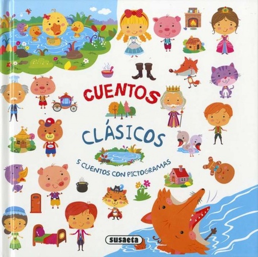 [9788467765311] PATITO FEO/TRES CERDITOS/EL HOMBRE DE JENGIBRE/EL GATO CON BOTAS/LOS MÚSICOS DE BREMEN