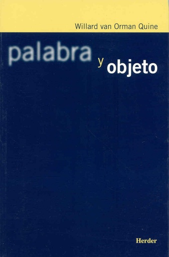 [9788425421921] Palabra y objeto