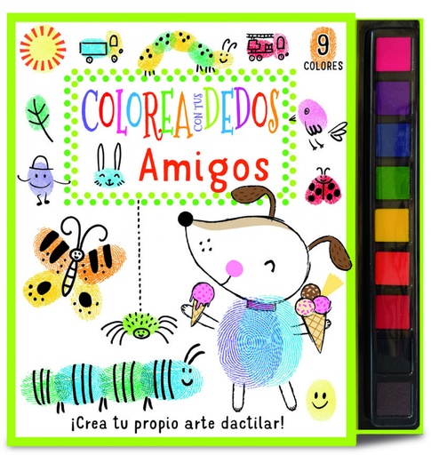 [9788468358611] COLOREA CON TUS DEDOS: AMIGOS