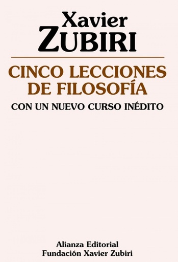 [9788420683997] Cinco lecciones de filosofía