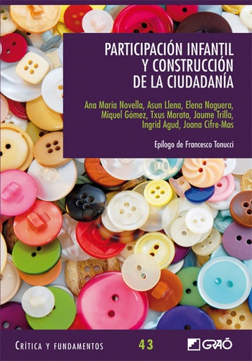 [9788499805290] Participación infantil y construcción de la ciudadanía