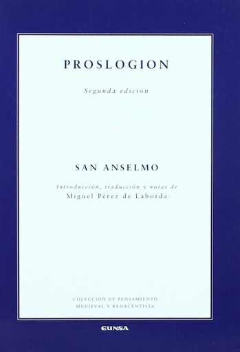 [9788431325947] Proslogion