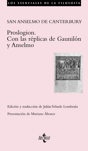 [9788430949441] Proslogion. Con las réplicas de Gaunilón y Anselmo