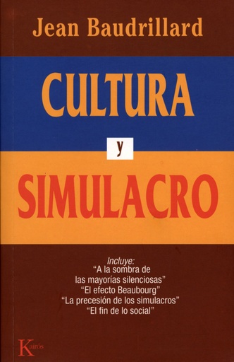 [9788472452985] Cultura y simulacro