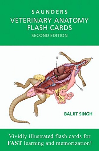 [9781455776832] Veterinary Anatomy Flash Cards