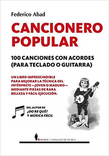 [9788417797911] Cancionero popular. 100 canciones con acordes (para teclado o guitarra)