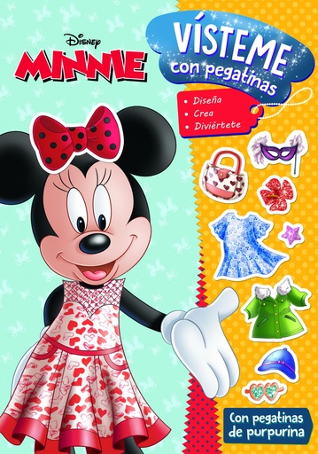 [9788418335907] Minnie. Vísteme con pegatinas