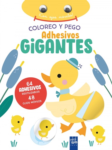 [9788408266396] Coloreo y pego adhesivos gigantes. Pato