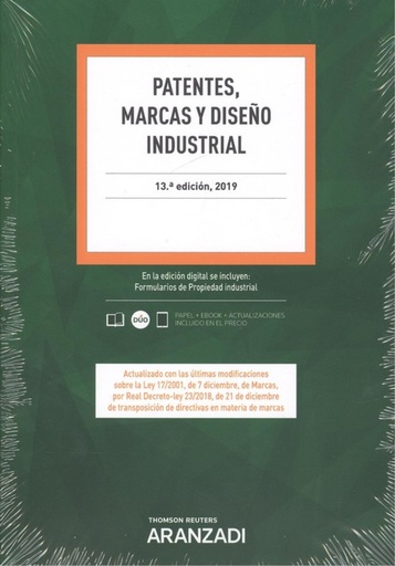 [9788413084091] PATENTES, MARCAS Y DISEÑO INDUSTRIAL