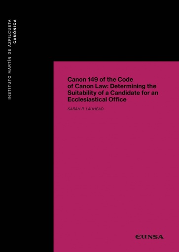 [9788431336523] Canon 149 of the Code of Canon Law