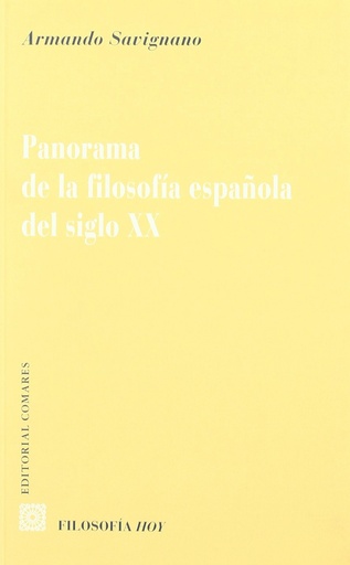 [9788498363883] Panorama de la filosofia española del siglo xx