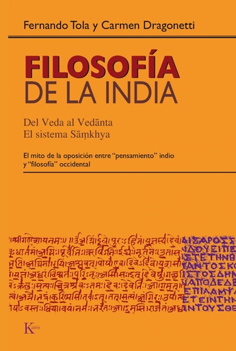 [9788472456884] Filosofía de la India