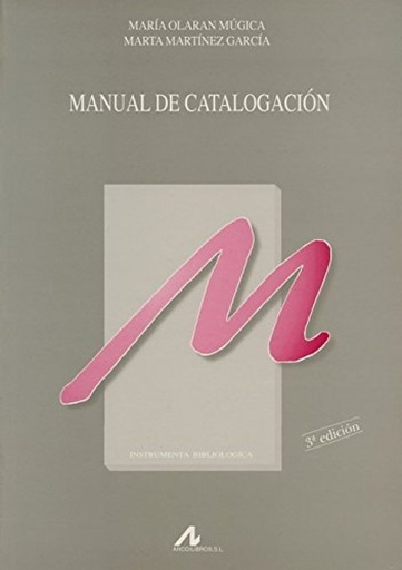 [9788476353158] Manual de catalogacion