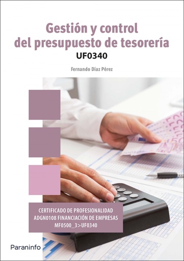 [9788428399098] Gestión de control del presupuesto de tesorería