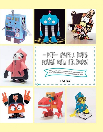 [9788416500192] Diy paper toys make new friends!