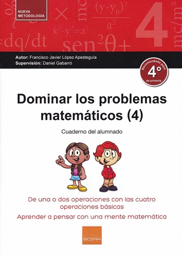 [9788416680184] DOMINAR LOS PROBLEMAS MATEMÁTICOS 4º PRIMARIA