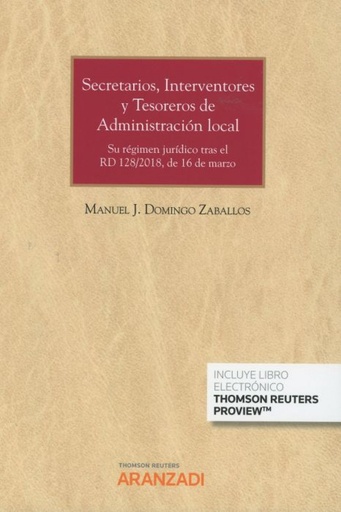 [9788413096636] SECRETARIOS, INTERVENTORES Y TESOREROS DE ADMINISTRACION LOCAL (DÚO)