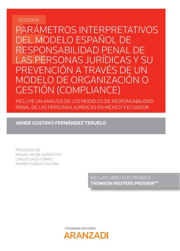 [9788413450643] Parámetros interpretativos del modelo español de responsabilidad penal de las pe