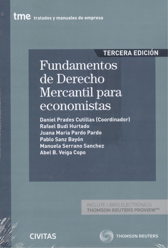 [9788413464541] Fundamentos de derecho mercantil para economistas