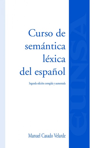 [9788431337612] Curso de semántica léxica del español