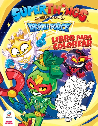 [9788419011336] Libro para colorear Superthings Rescue Force - España