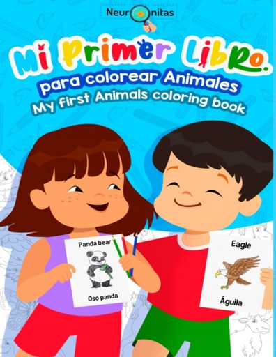 [9788412498967] Mi primer libro para colorear Animales - Cartilla para colorear bilingüe