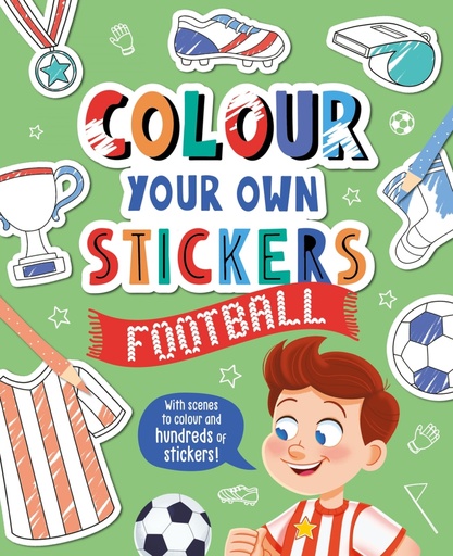 [9781803681696] Colour Your Own Stickers: Football