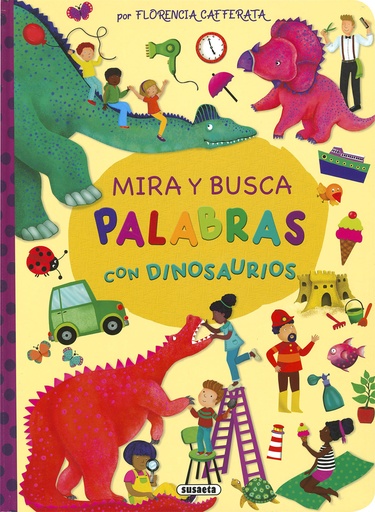 [9788467790559] Mira y busca palabras con dinosaurios