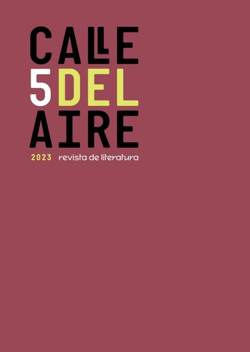 [9788419791405] Calle del Aire. Revista de literatura, 5