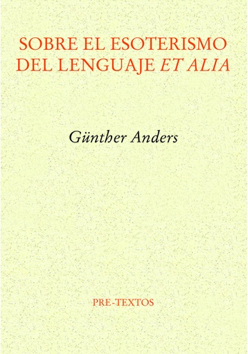 [9788419633385] Sobre el esoterismo del lenguaje et alia