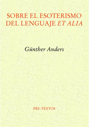 [9788419633385] Sobre el esoterismo del lenguaje et alia