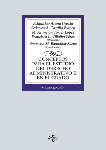 [9788430989041] Conceptos para el estudio del Derecho administrativo II en el grado