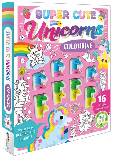 [9781801086226] Super Cute Unicorns Colouring