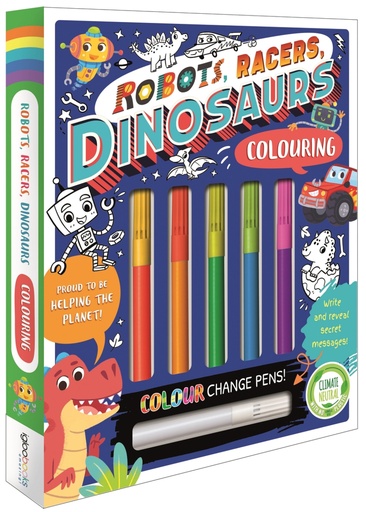 [9781803680057] Robots, Racers, Dinosaurs Colouring