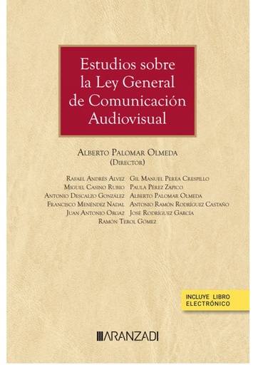 [9788411636742] Estudios sobre la ley general de comunicación audiovisual (Papel