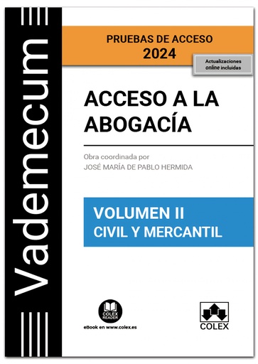 [9788411941563] VADEMECUM ACCESO A LA ABOGACIA VOLUMEN II PARTE ESPECIFICA