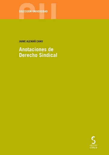 [9788418433658] Anotaciones de Derecho Sindical