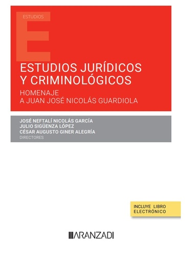 [9788411620512] Estudios jurídicos y criminológicos (Papel + e-book)