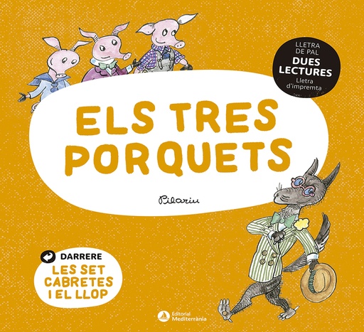 [9788419028020] DUES LECTURES. Els tres porquets. Les set cabretes