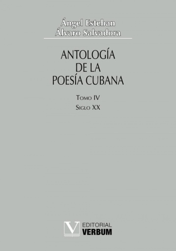 [9788479622350] Antología de la poesía cubana Vol. IV