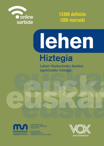 [9788499744087] Lehen Hiztegia