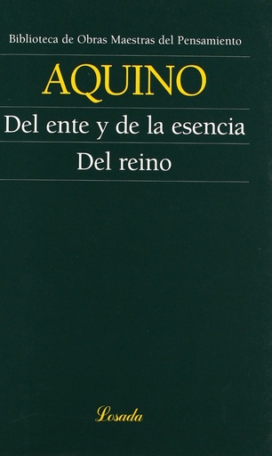 [9789500392594] DEL ENTE Y DE LA ESENCIA