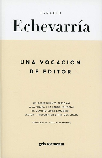 [9786079786687] UNA VOCACION DE EDITOR